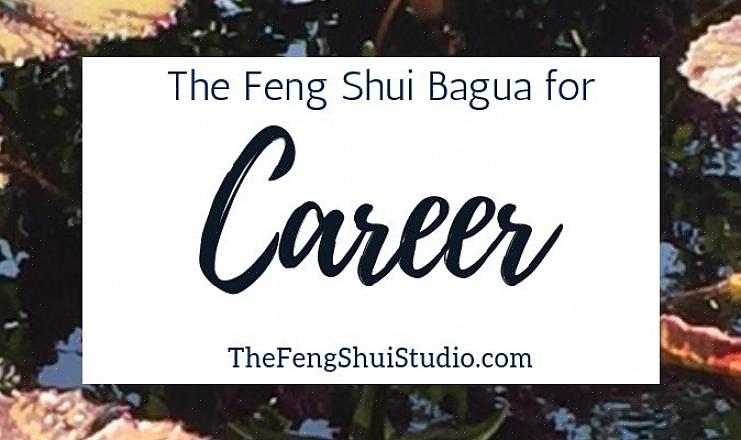 Pohjoisen / Career bagua -alueen feng shui -elementti on vesi